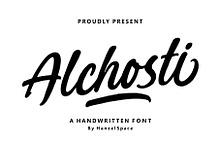 Alchosti – A Handwritten Font