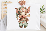 Whimsical Pig 4th of July Clipart, an Animal Illustration by SVGArt (Thumbnail 6 of 9)
