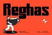 Reghas || Bold Display Font, a Sans Serif Font by Ermedia Studio (Thumbnail 1 of 10)