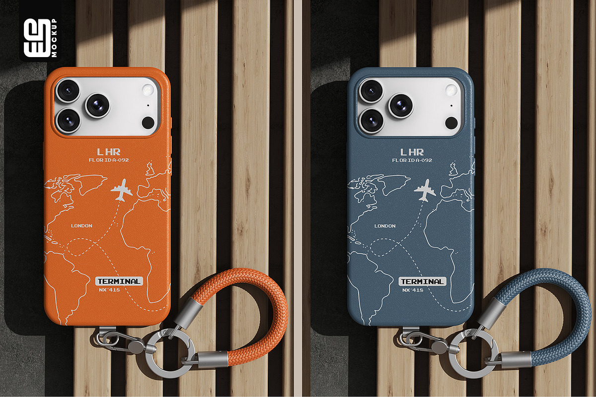 iPhone Case with Wrist Strap Mockup, an iPhone Mockup by SD Mockup (Photo 4 of 5)