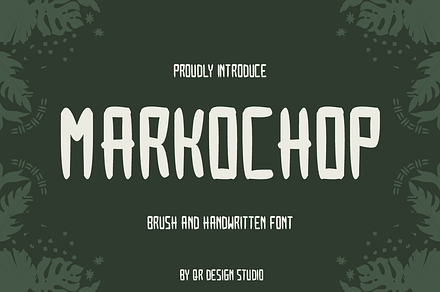 Markochop, a Handwritten Font by QR Design Studio
