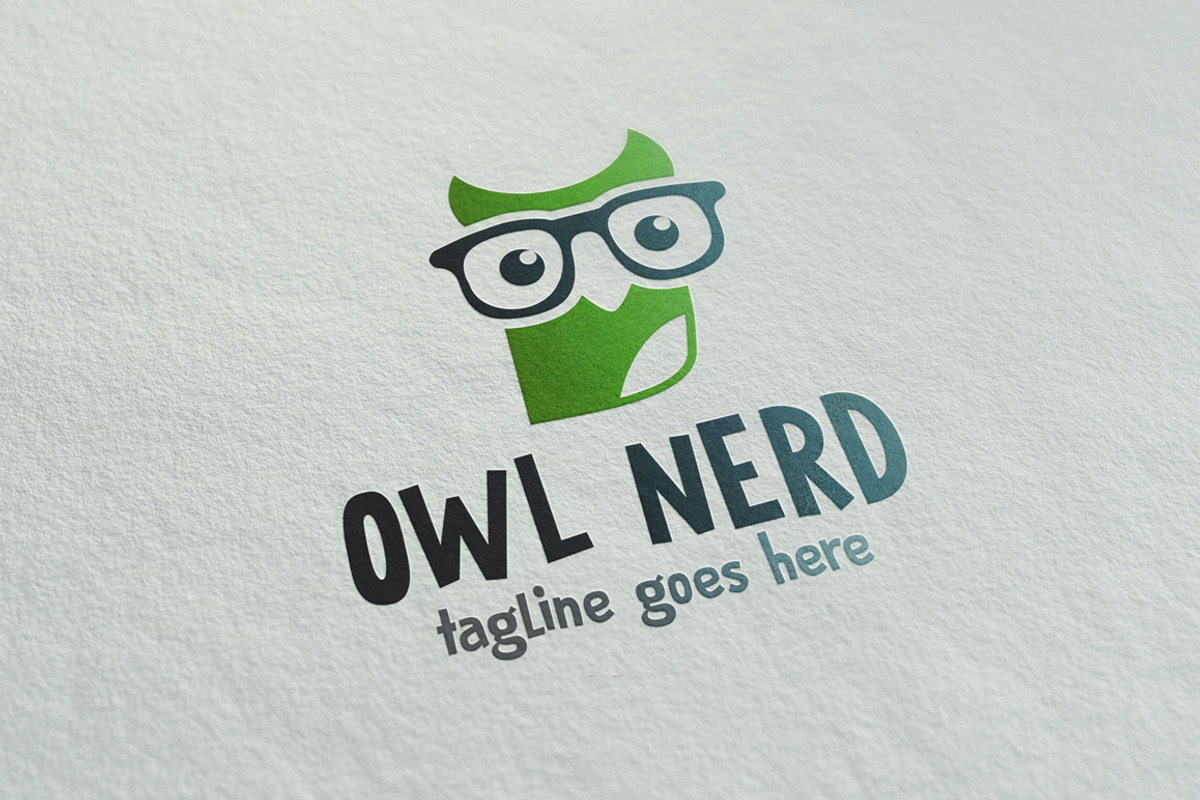 Owl Nerd, a Branding & Logo Template by Xelm (Photo 4 of 5)