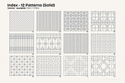 Korean Lattice & Iron Line Patterns, a Pattern Graphic by studio MoShie (Thumbnail 2 of 5)