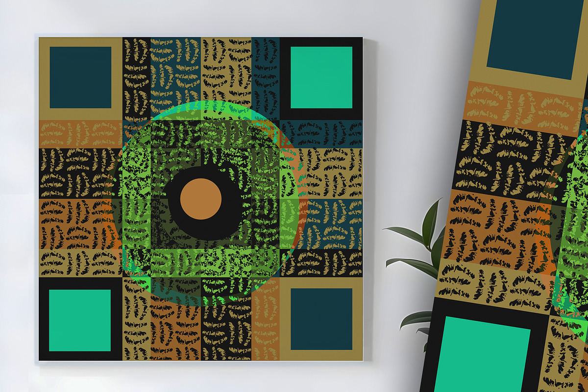 Moon Glow Modern Geometric, a Background Graphic by Sharon Schwalbe (Photo 1 of 6)