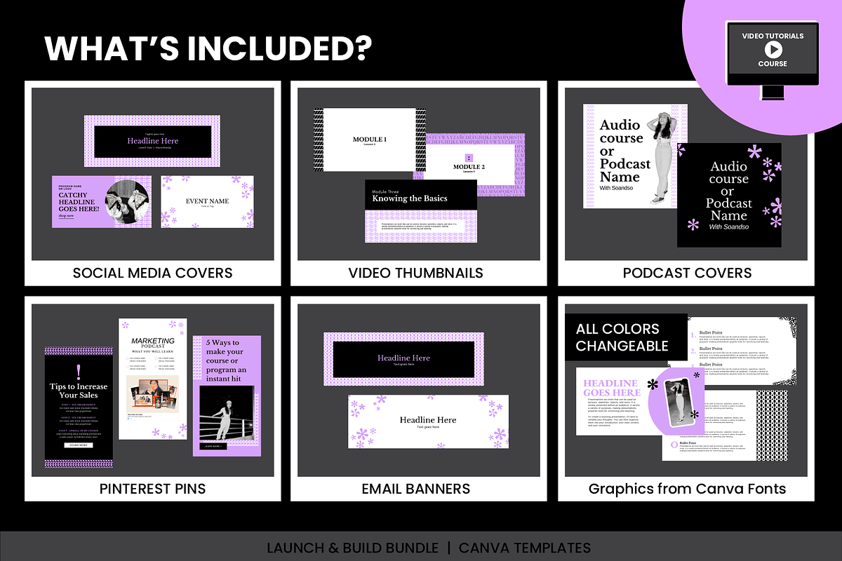 Typography Canva Branding Bundle, a Social Media Template by WorkShy Studio (Photo 3 of 21)