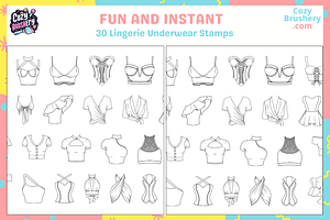 Procreate Lingerie Underwear Stamps