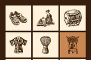 Vintage Cultures and Civilization, a Person Illustration by Creative Stall (Thumbnail 14 of 33)