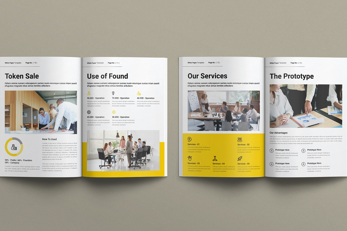 Digital White Paper Template, a Brochure Template by E-Type (Photo 5 of 7)
