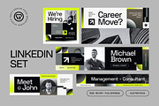 Business Linkedin Set, a Social Media Template by graphicook (Thumbnail 1 of 3)