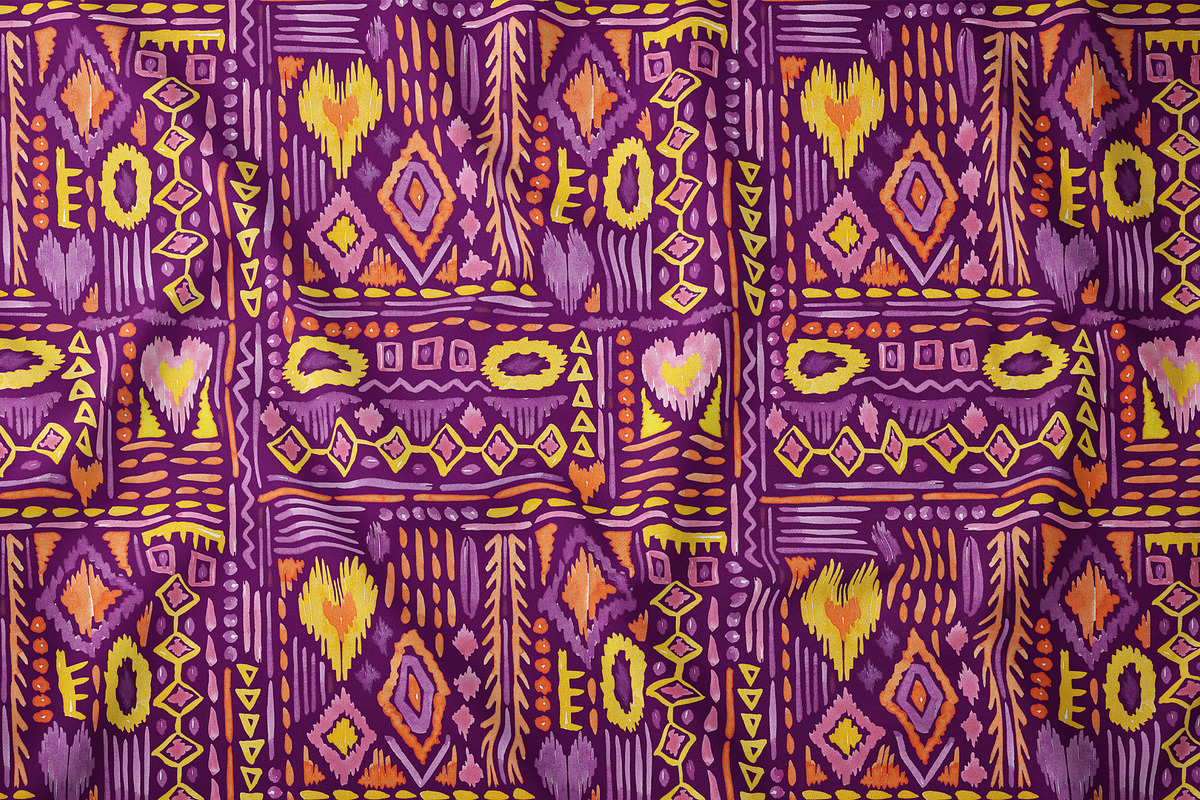 Watercolor Tribal Geometric Pattern, a Pattern Graphic by SirenaArt (Photo 7 of 14)