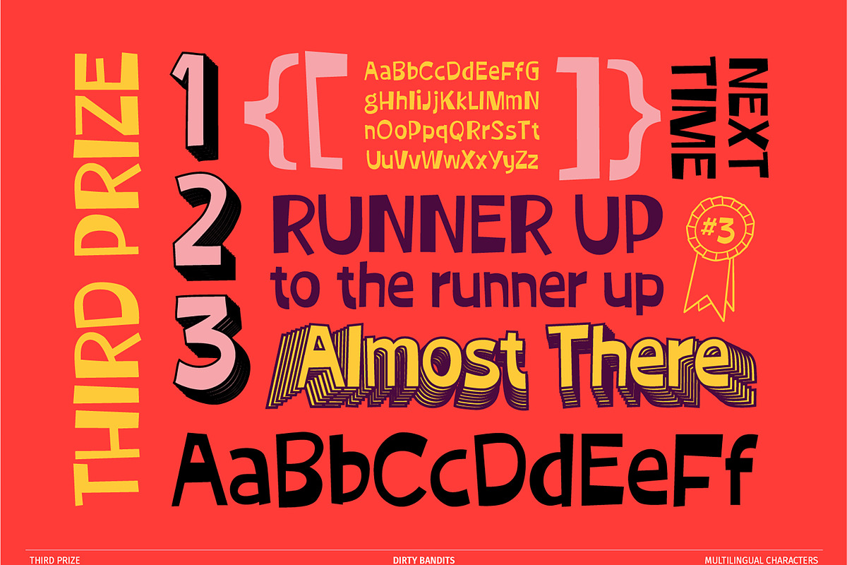 Third Prize Font, a Handwritten Font by Dirty Bandits Type (Photo 8 of 11)