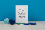 A6 Blue Greeting Card Bundle, a Print Template by Creatives STOCK (Thumbnail 5 of 7)
