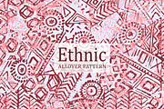 Pink Tribal Geometric Seamless Print, a Pattern Graphic by Gullenda (Thumbnail 1 of 6)