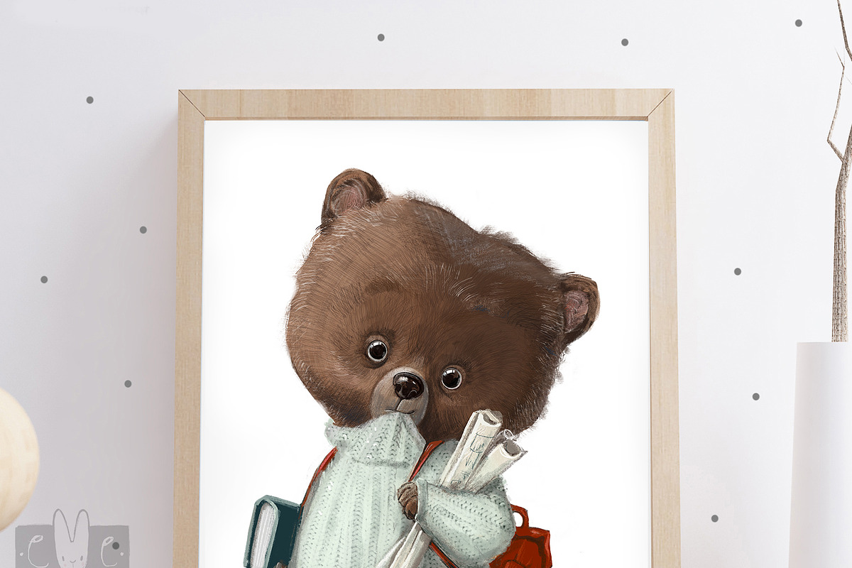 School Animals, an Animal Illustration by Eve Farb (Photo 3 of 4)