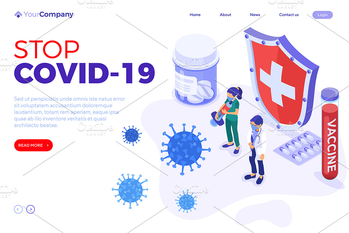 Covid-19 Coronavirus Stop 2019-nCoV, a Healthcare Illustration by TAlex (Photo 4 of 6)
