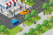 People walking around the city, a Person Illustration by AlexZeL (Thumbnail 4 of 7)