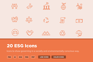 20 ESG Icons