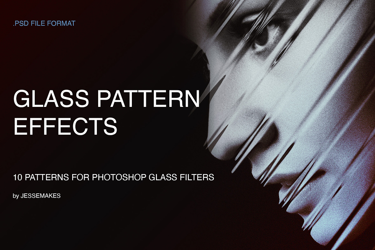Glass Pattern Effects, a Texture Graphic by The Fake PNG (Photo 1 of 8)