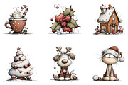 Cute Christmas Clip Art, an Illustration by designcity5 (Thumbnail 2 of 5)