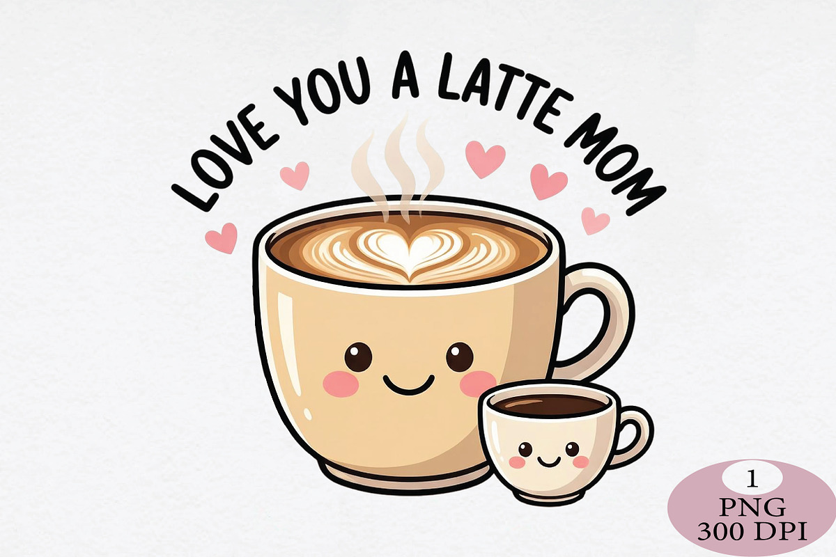 Funny Mama Mother's Day Mom Pun Latt, an Illustration by Daily.Designs (Photo 1 of 5)