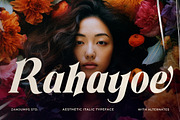 Rahayoe - Aesthetic Italic Typeface, a Serif Font by zamjumps (Thumbnail 1 of 10)