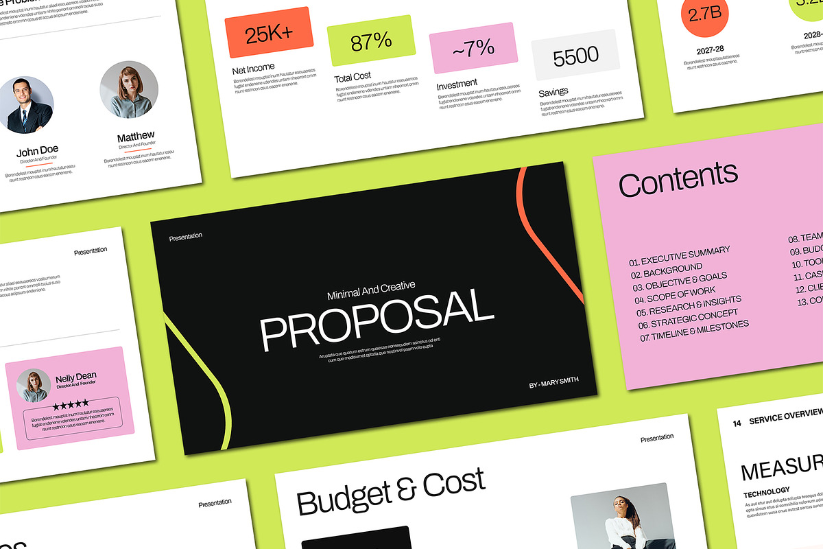 Project Proposal Presentation, a Presentation Template by Mighty-Slide (Photo 1 of 5)