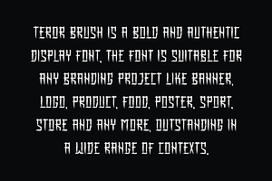 Teror Brush Font