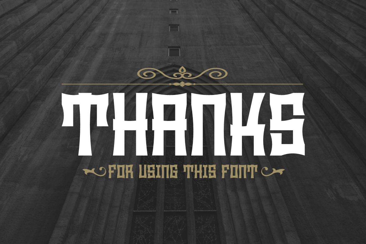 Tanah Keramat - Gothic Font, a Serif Font by QR Design Studio (Photo 7 of 7)