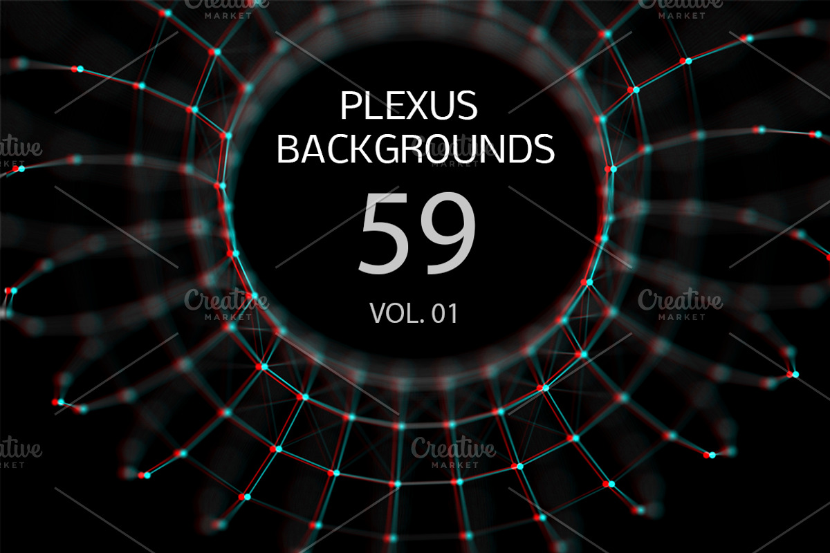 59 PLEXUS ABSTRACT BACKGROUNDS vol 1, a Technology Illustration by AndisREA (Photo 2 of 4)