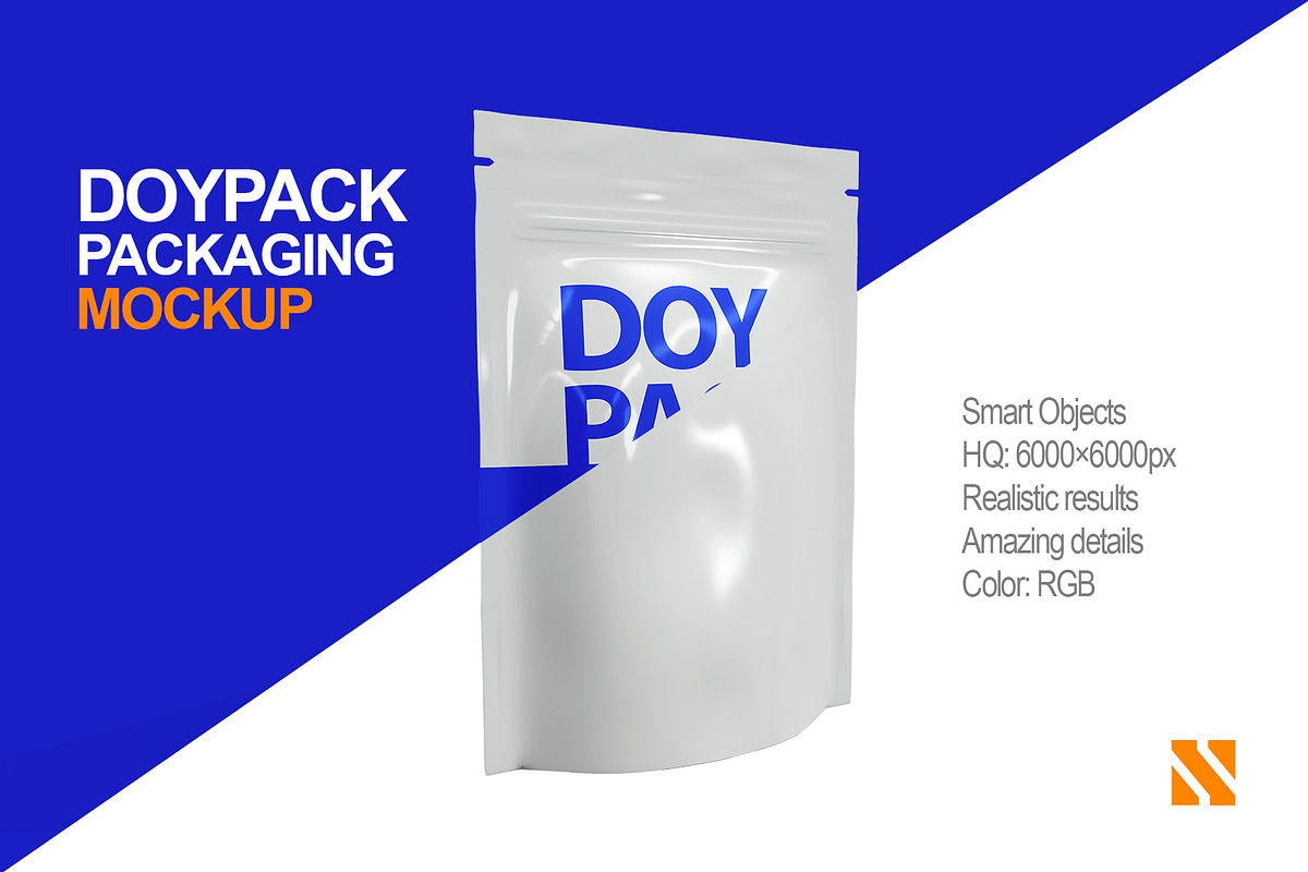 Doypack Pouch Mockup, a Cups & Container Mockup by Nina Shaw (Photo 1 of 10)