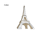 Line Art Eiffel Tower Illustration, a Decorative Illustration by Brand_Hero (Thumbnail 3 of 4)