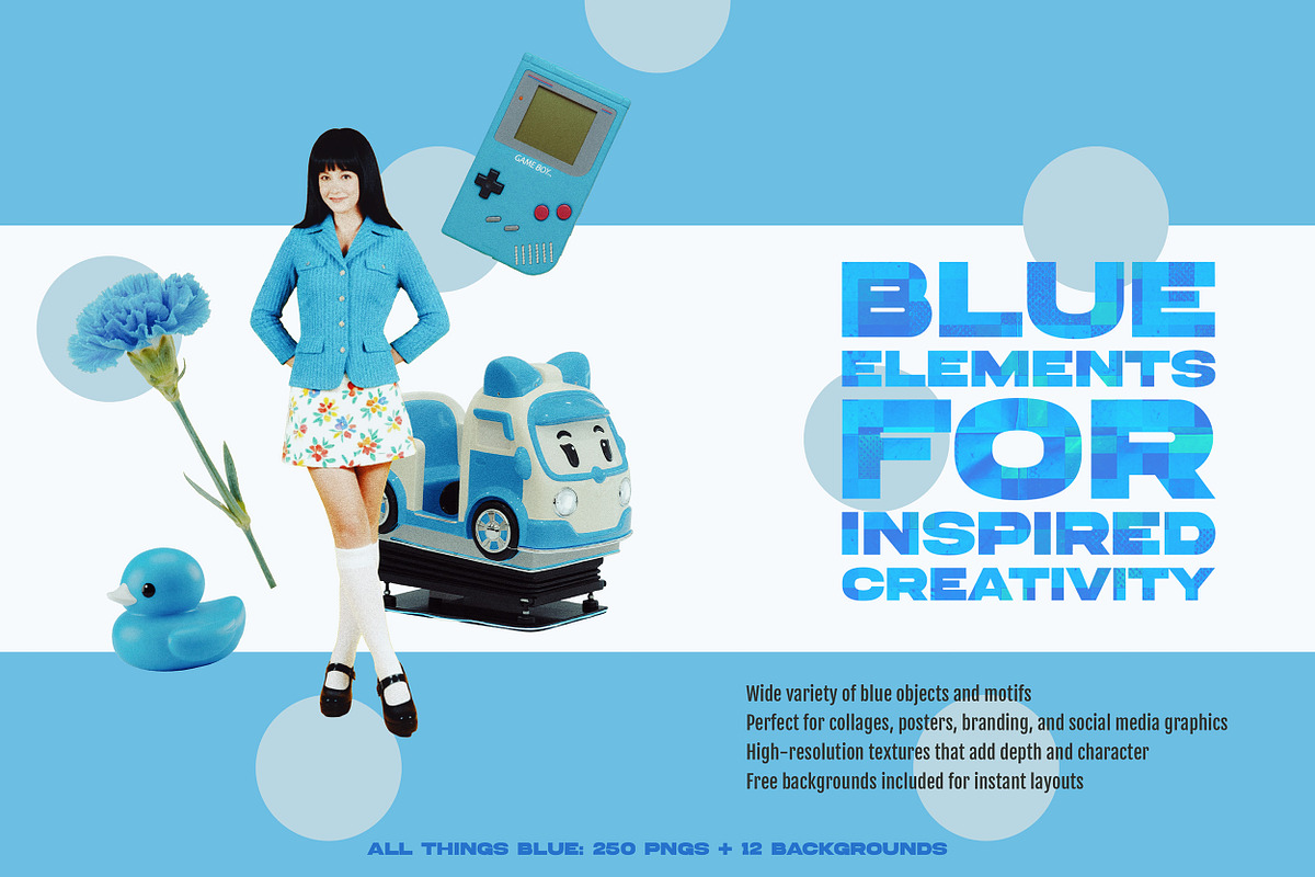 ALL THINGS BLUE: 250 PNG Elements, an Object Graphic by Megan Aili Designs (Photo 2 of 16)