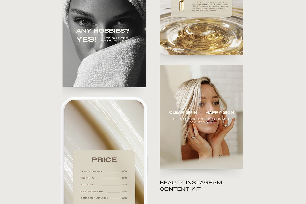 800 Beauty Instagram Content Kit, a Social Media Template by Instprofi | Studio Estimo (Photo 1 of 26)