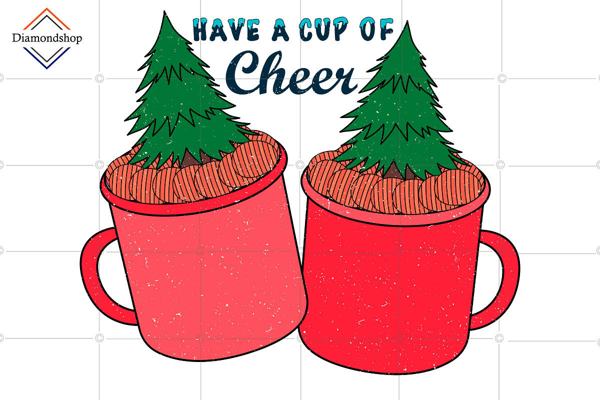 Retro Christmas Sublimation Bundle, a Decorative Illustration by DiamondShop (Photo 8 of 11)