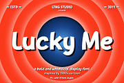 Lucky Me 90s Display Font, a Handwritten Font by LTNG STUDIO (Thumbnail 1 of 9)