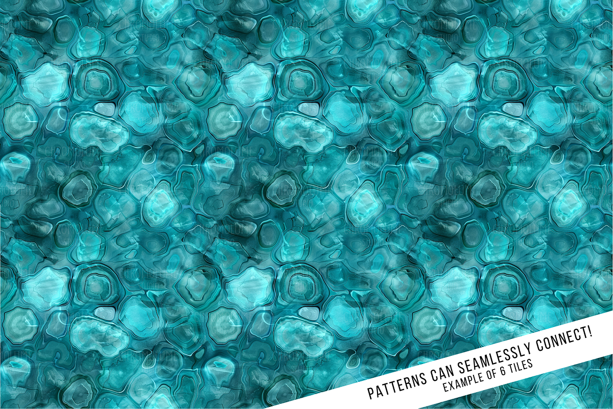 Teal Textures Seamless Digital Paper, a Pattern Graphic by Chromolume Studio (Photo 8 of 28)
