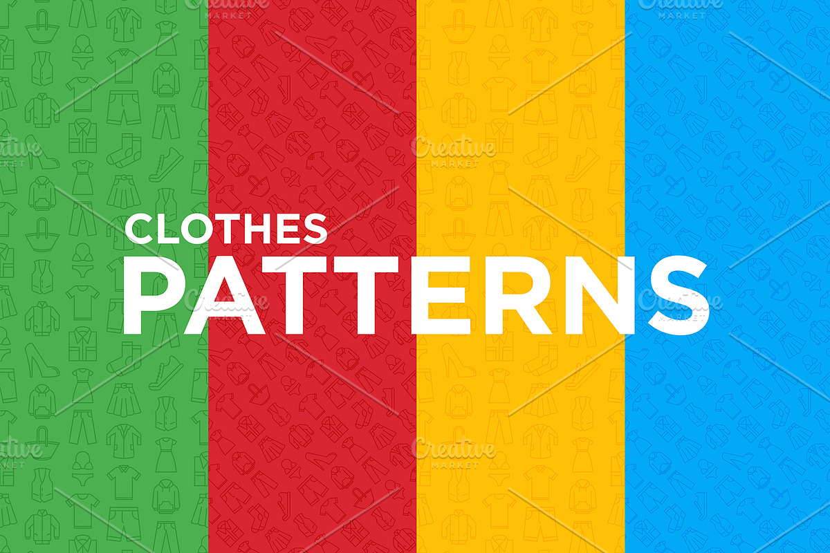 Clothes Patterns Collection, a Pattern Graphic by Alex Blogoodf (Photo 6 of 8)
