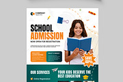 School Admission Flyer Template, a Flyer Template by MightyDesign (Thumbnail 4 of 8)