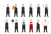 Male chef character kit, a Work Illustration by Volha Hlinskaya (Thumbnail 2 of 5)