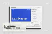 A4 Landscape Magazine Mockup, a Books & Magazine Mockup by Toasin Studio (Thumbnail 1 of 7)