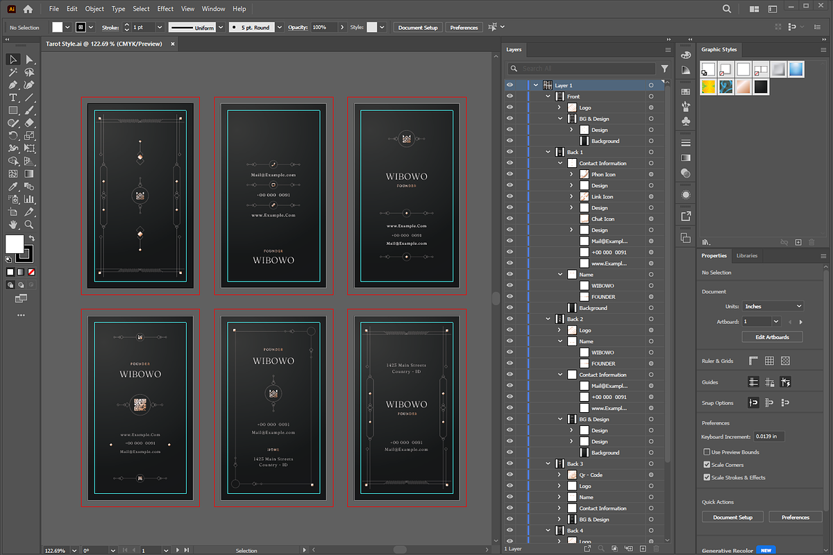 Tarot - Business Card Template, a Business Card Template by Ctrl space studio (Photo 7 of 9)