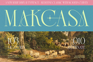 Makcasa Modern Serif Display Font, a Serif Font by timelesstype.co