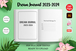 2023-2024 Dream Journal KDP Interior