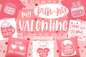 Valentine Pun designs bundle
