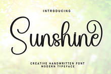 Sunshine | Script Font