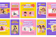 Sunny - Kids Fashion Socialmedia kit, a Social Media Template by Invisual Studio (Thumbnail 3 of 14)