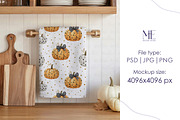 Autumn Waffle Tea Towel PSD Mock-up, a Household Mockup by Mie Mockup Studio (Thumbnail 4 of 6)