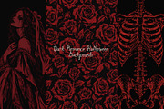 Dark Romance Halloween Backgrounds, a Background Graphic by Lidberia (Thumbnail 2 of 12)