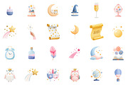 Midnight New Year Magic Clipart, an Illustration by Sublimation Artist (Thumbnail 2 of 6)