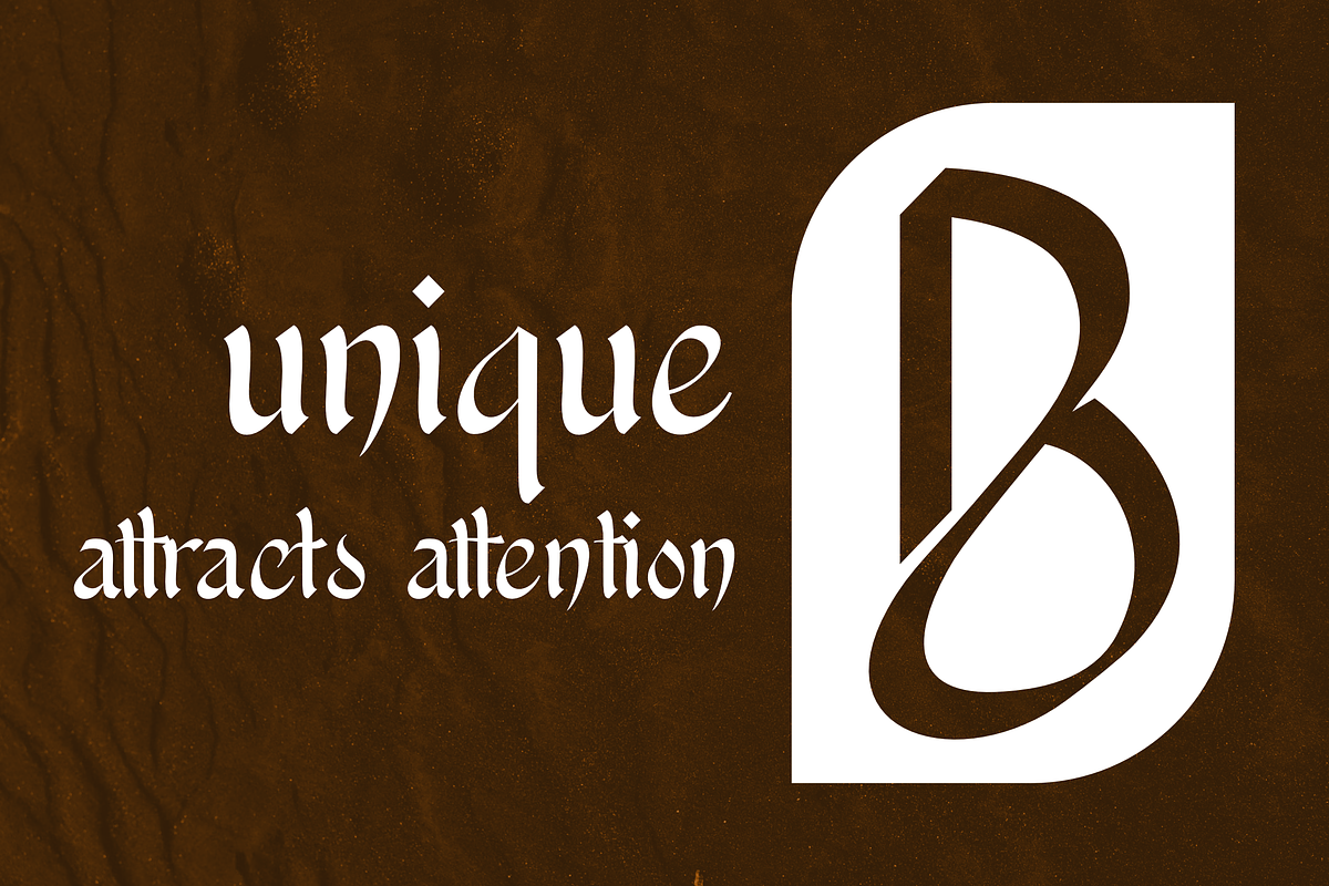 Minsk Charlotte - Unique Calligraphy, a Blackletter Font by zamjumps (Photo 3 of 12)